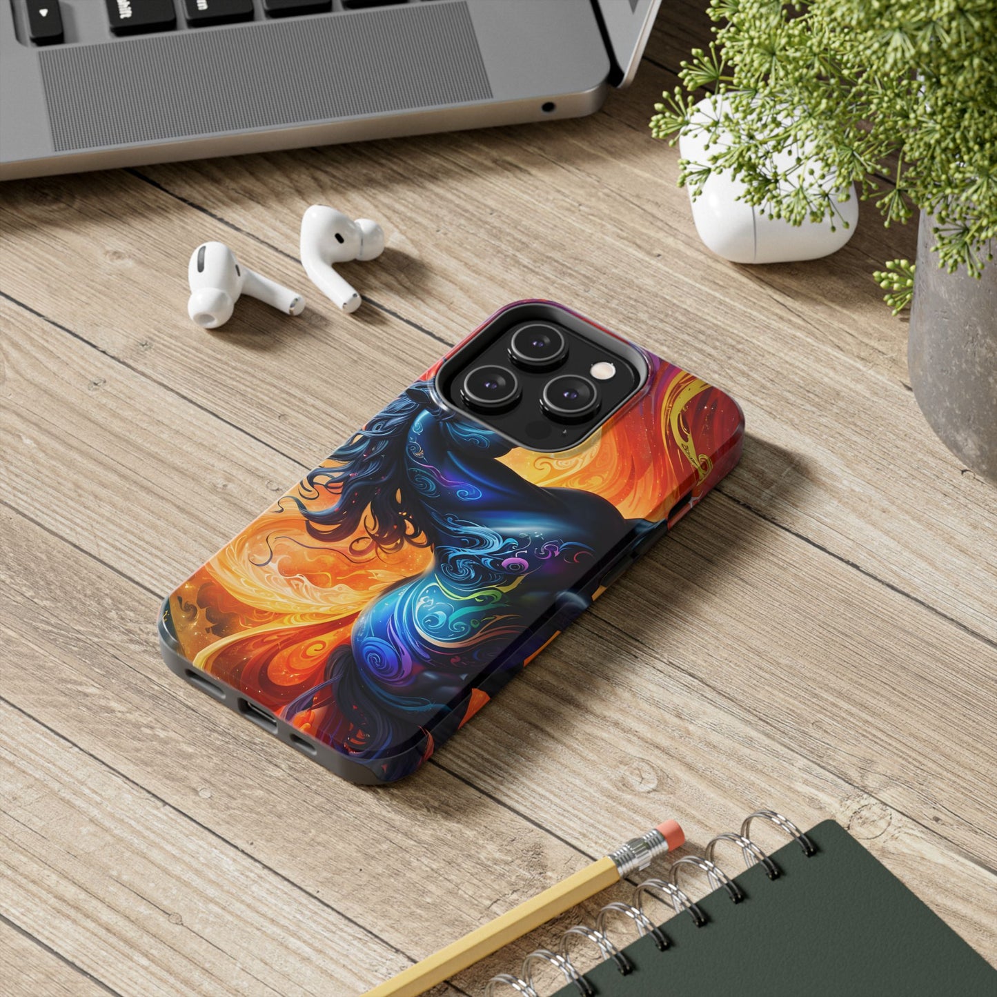 RainBow Horse Tough iPhone Case