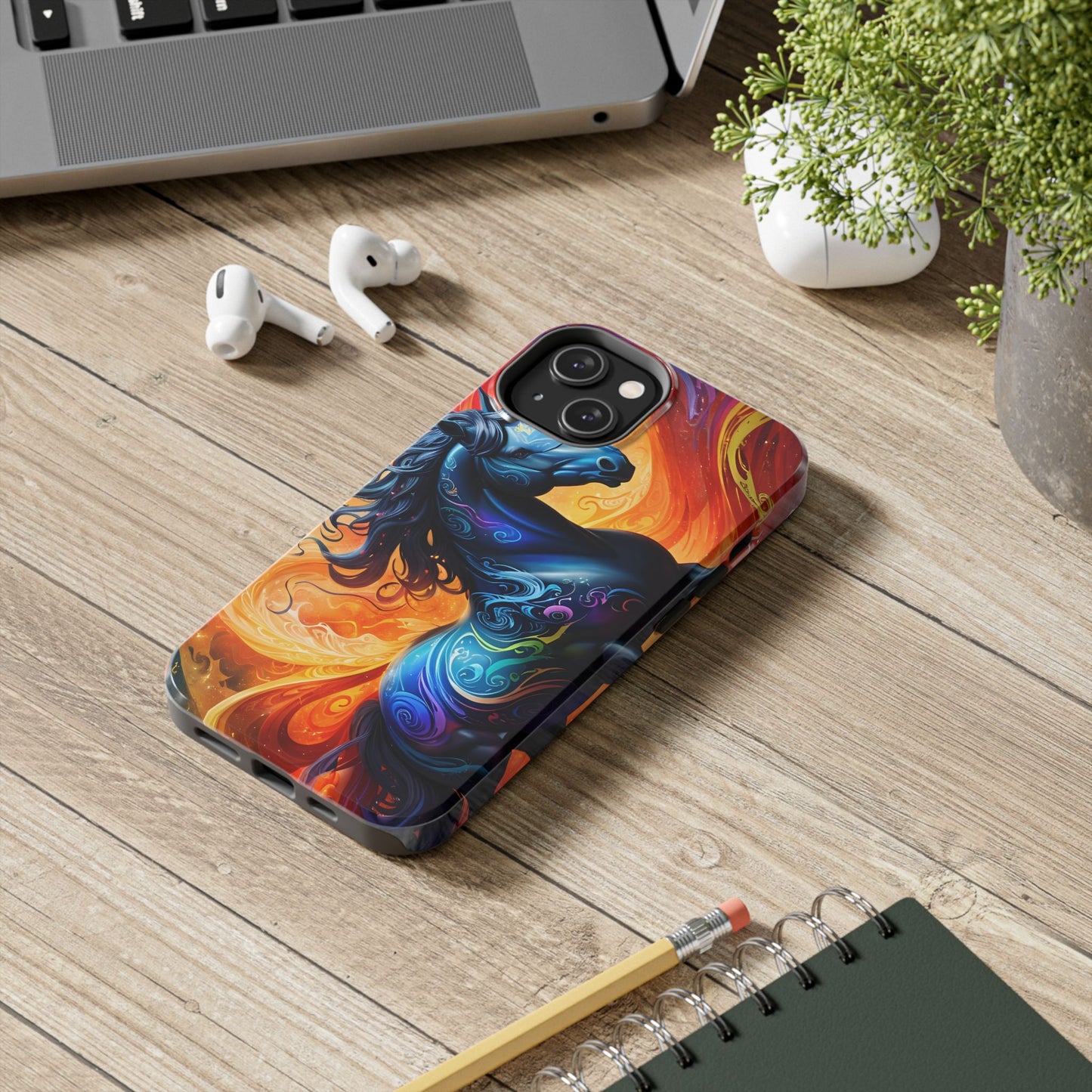 RainBow Horse Tough iPhone Case
