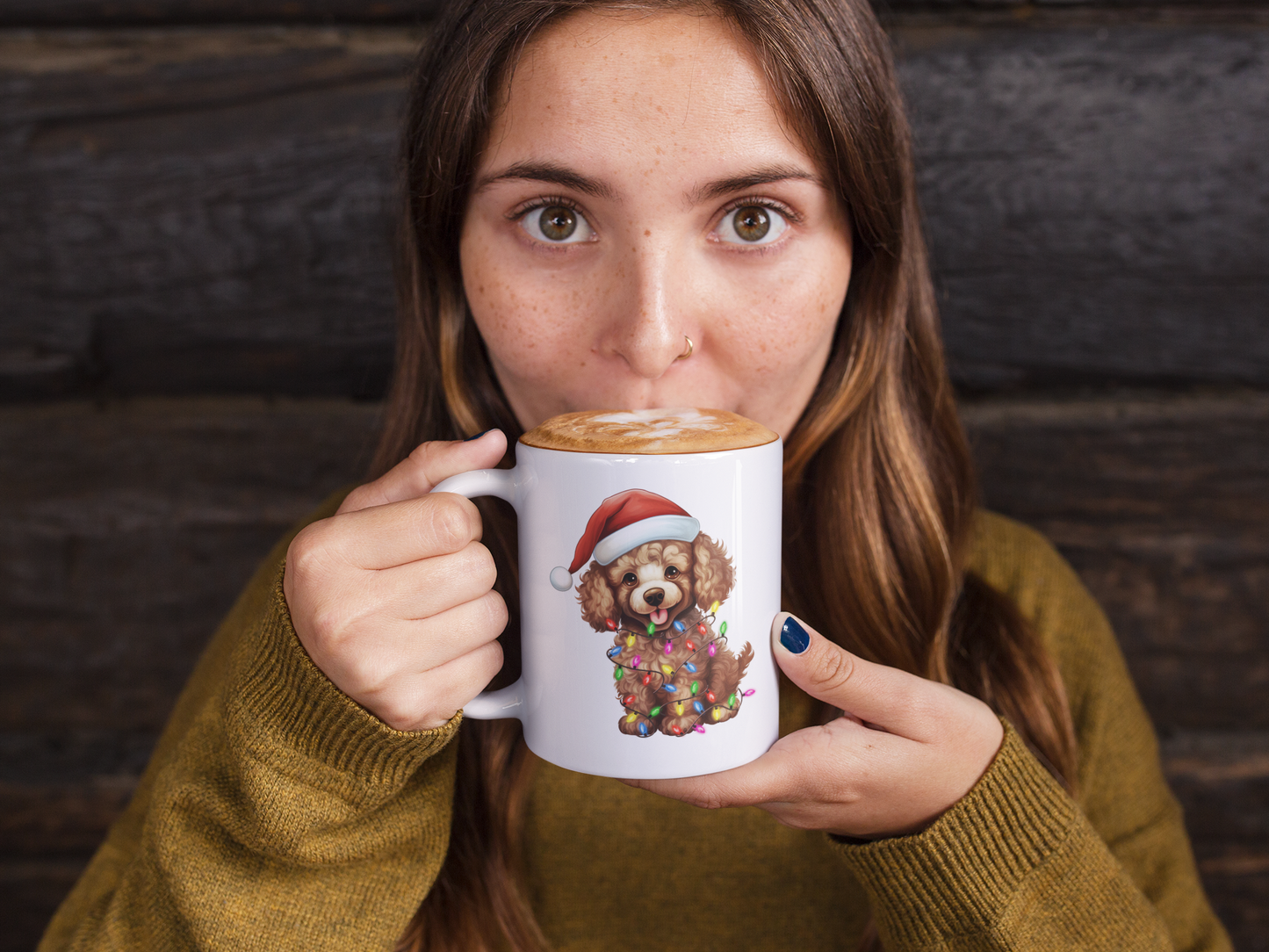 Christmas Puppy 11oz Coffee Mug, Christmas Gift Mug, Christmas Coffee Mug