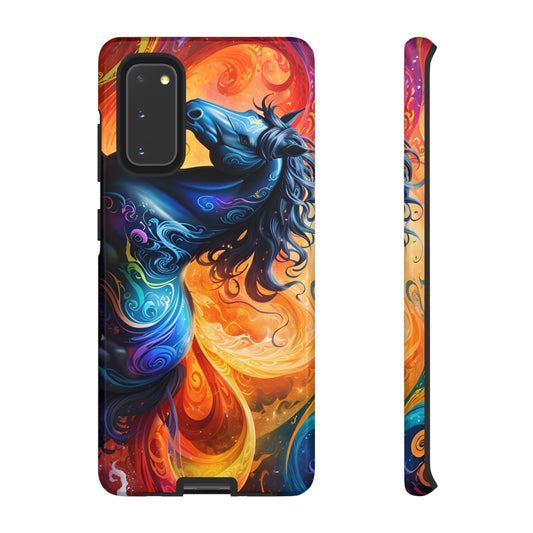 Samsung Galaxy Rainbow Horse Tough phone Cases