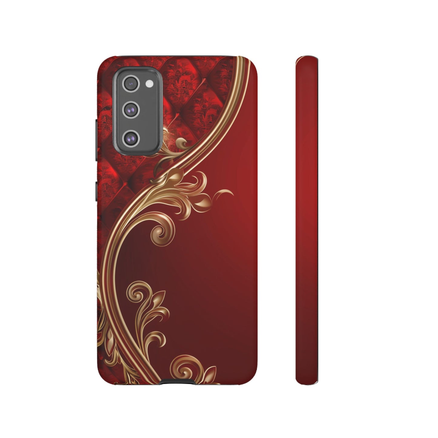 Luxury Red Christmas Phone Case – Festive Holiday Colors Design, Elegant Protective Cover