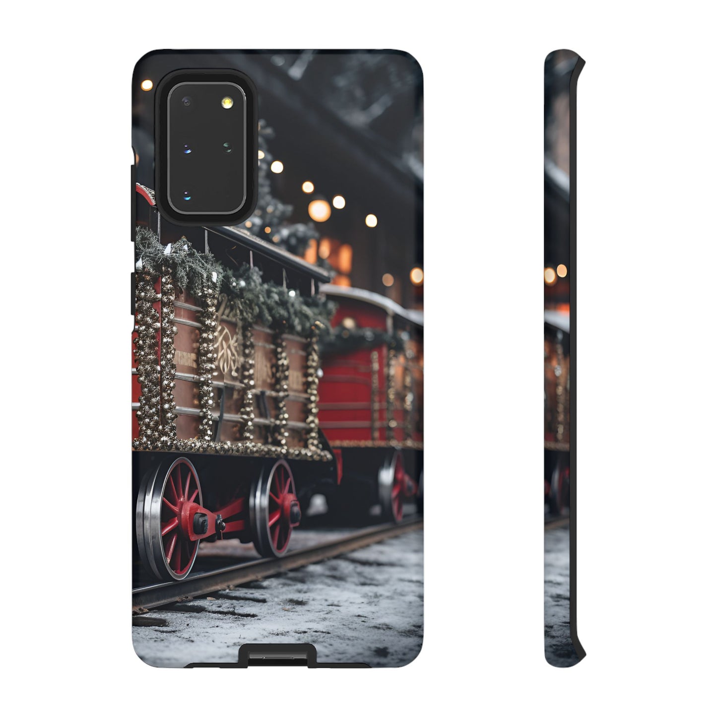 Christmas Train Phone Case – Festive Holiday Railroad Design, Vintage Winter Scene Protective Cover