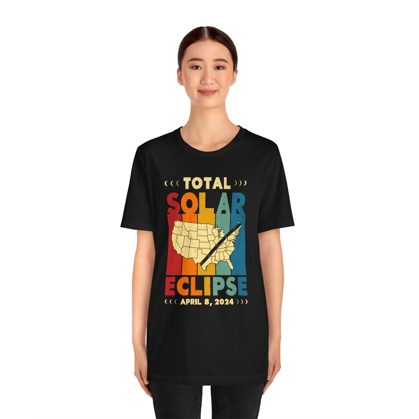 Total Solar Eclipse April 8, 2024 Commemorative Unisex T-Shirt