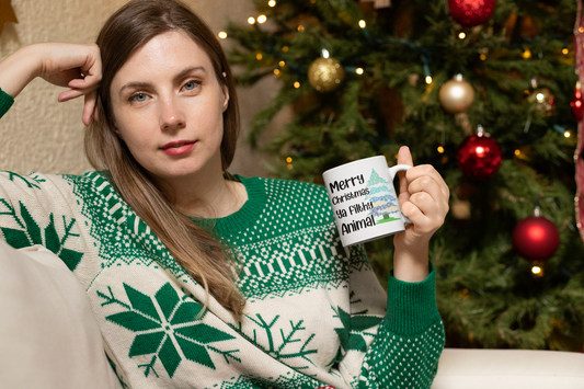 Merry Christmas ya filthy Animal 11oz Coffee Mug,  Christmas Mug Gift, Christmas Coffee Mug