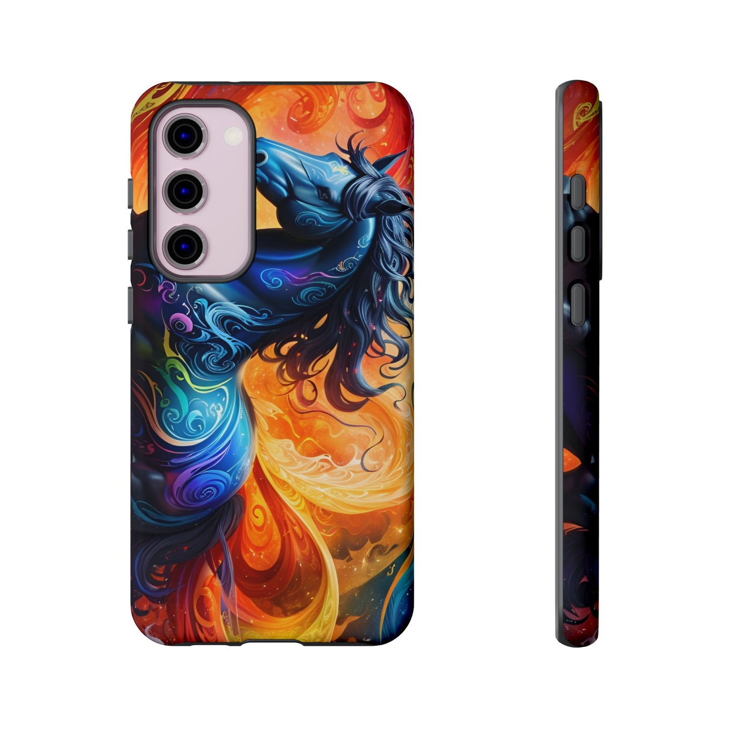 Samsung Galaxy Rainbow Horse Tough phone Cases