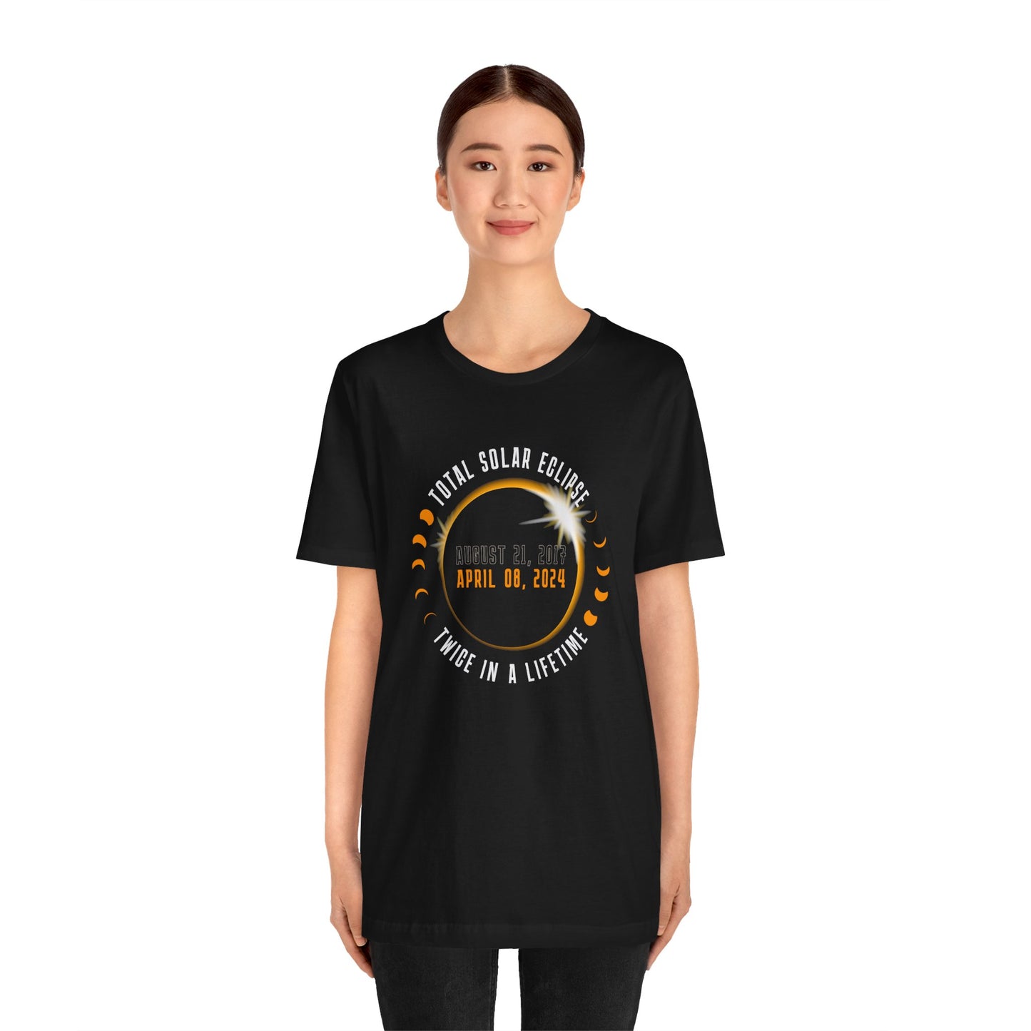 Total Solar Eclipse Twice in A Lifetime 2024 Commemorative Unisex T-Shirt