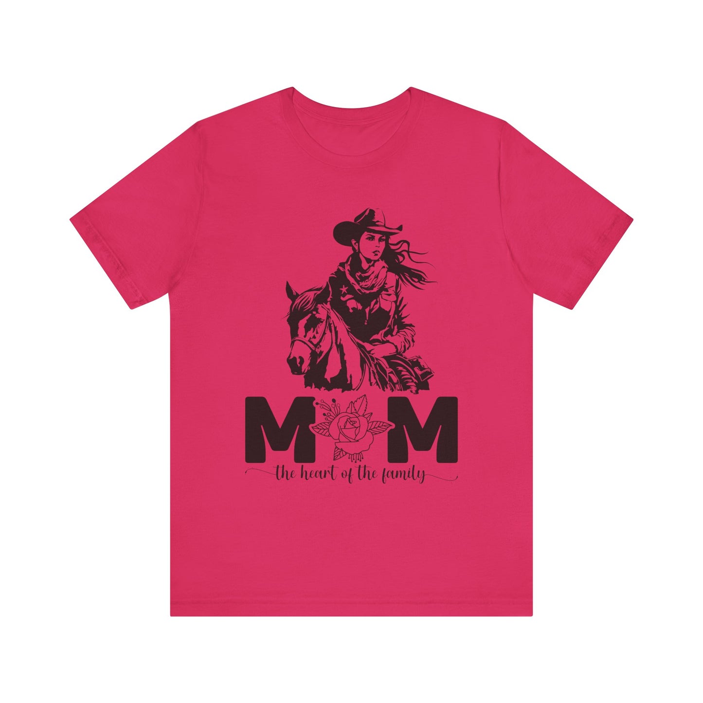 Mom Heart of The Family! Mothers Day T-shirt BELLA CANVAS Short Sleeve Tee