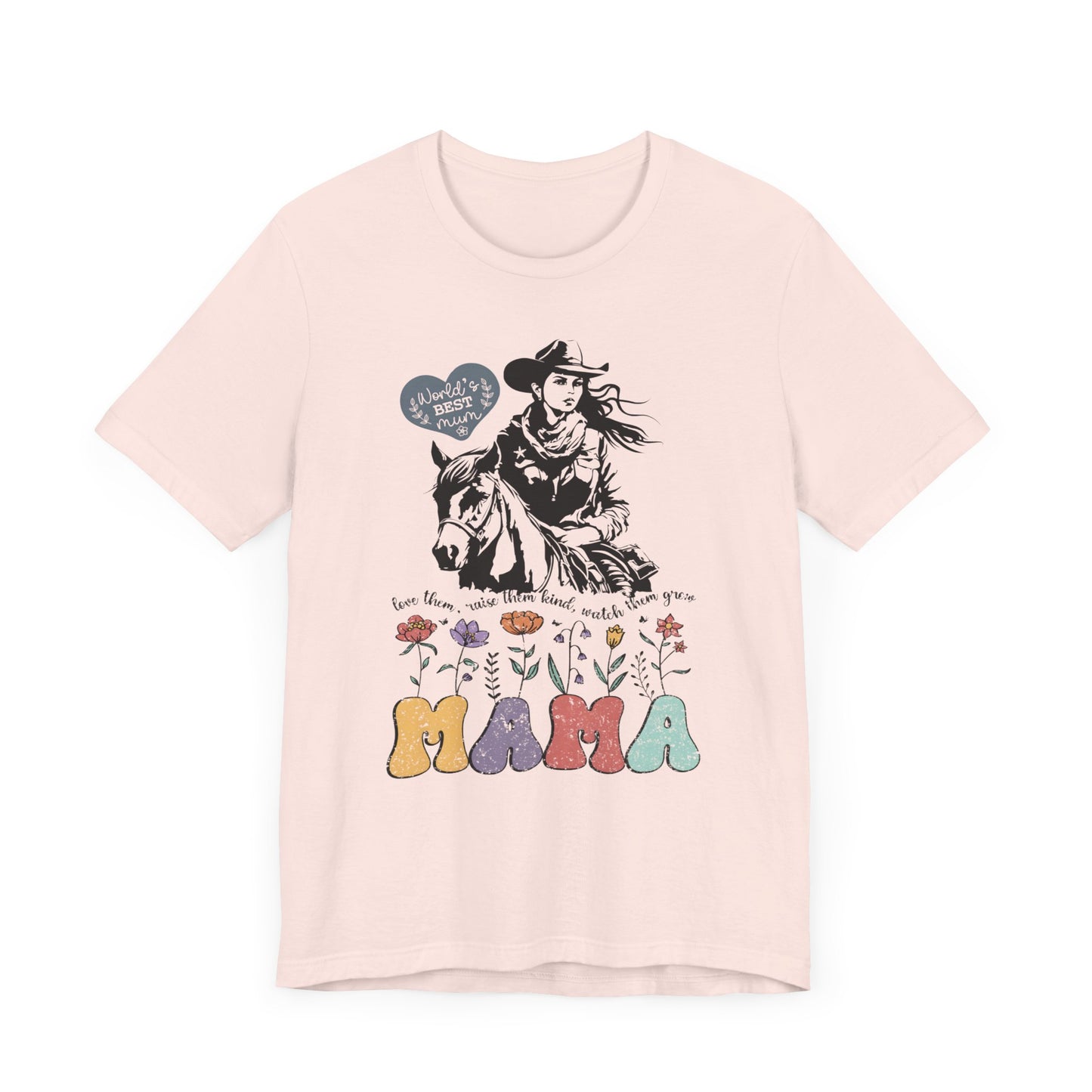 Mama Love Them Watch Them Grow! Mothers Day T-shirt BELLA CANVAS Short Sleeve Tee