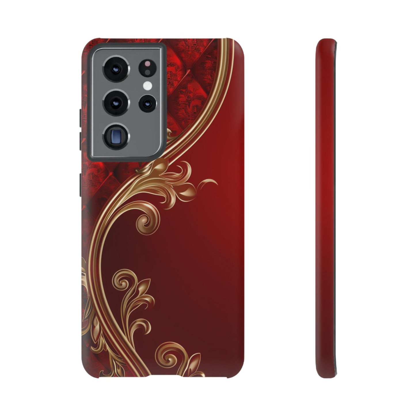 Luxury Red Christmas Phone Case – Festive Holiday Colors Design, Elegant Protective Cover