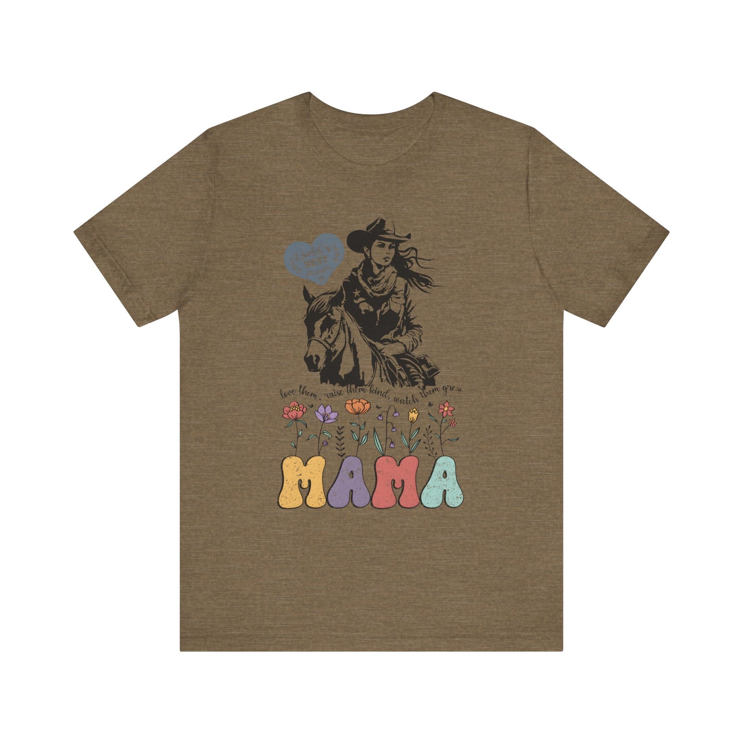 Mama Love Them Watch Them Grow! Mothers Day T-shirt BELLA CANVAS Short Sleeve Tee