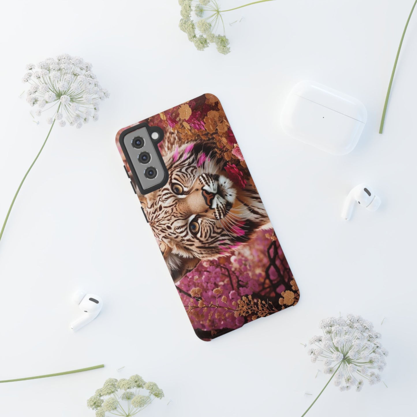 Iphone and Samsung Galaxy Tiger Garden Tough Cases