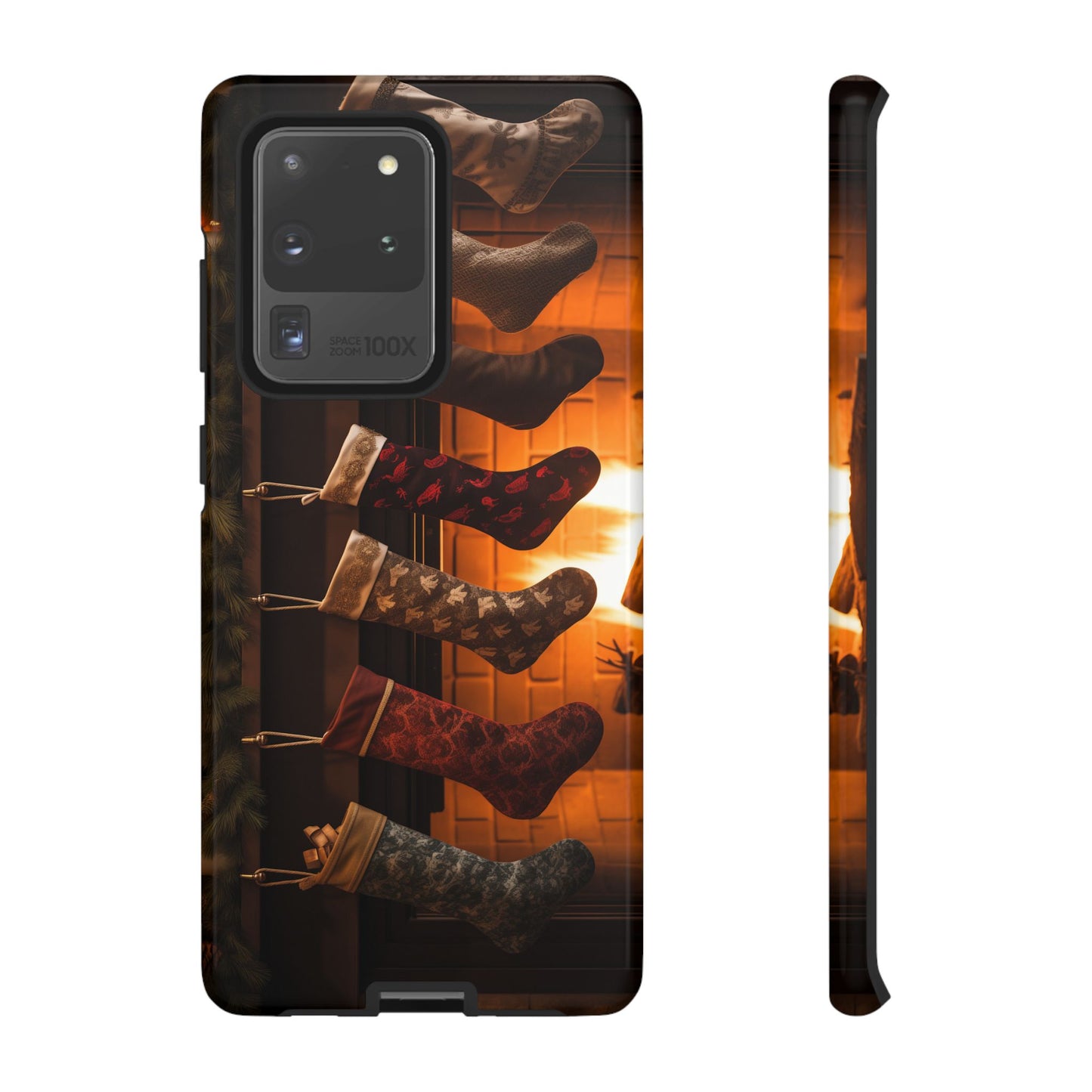 Christmas Stockings by the Fireplace Phone Case – Cozy Holiday Design, Festive Protective Cover