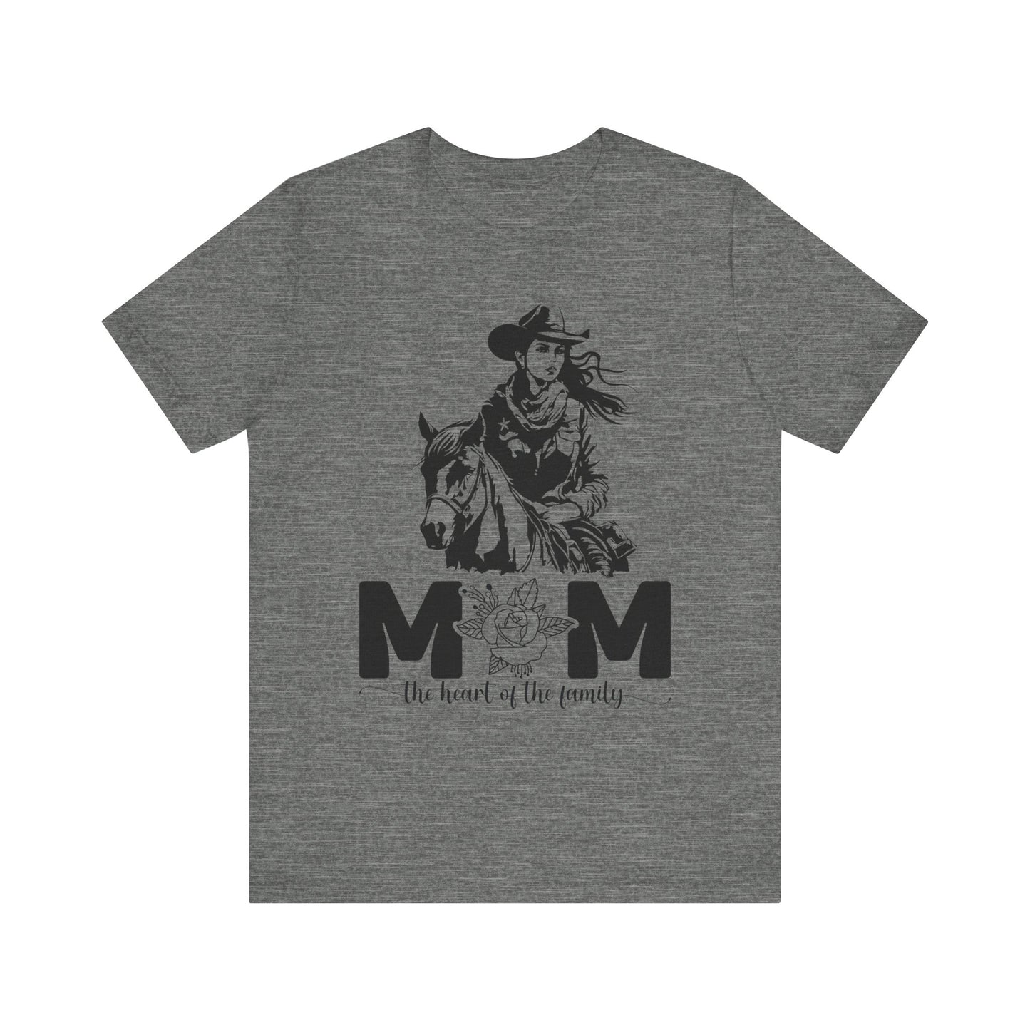 Mom Heart of The Family! Mothers Day T-shirt BELLA CANVAS Short Sleeve Tee