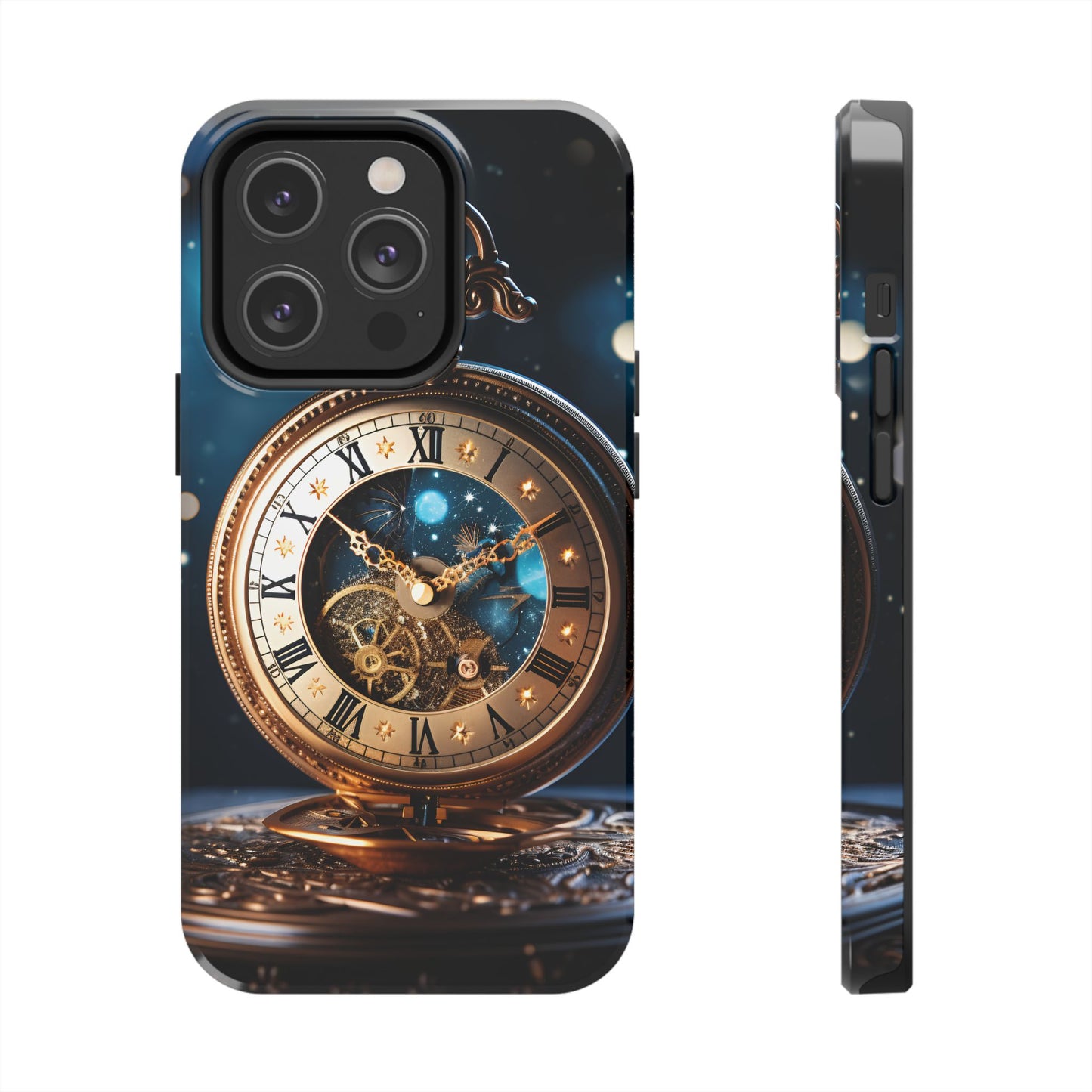Antique Moon Clock Tough iPhone Cases