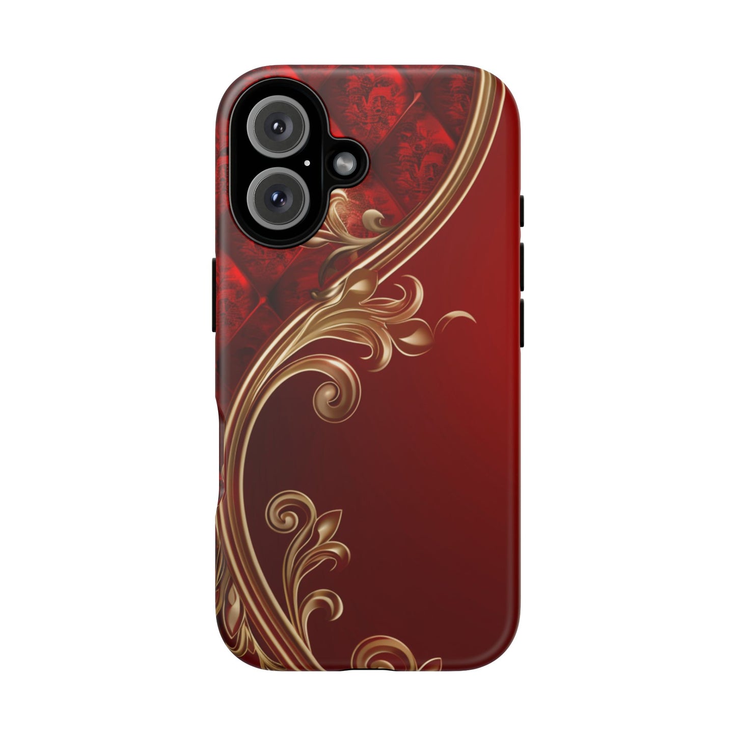 Luxury Red Christmas Phone Case – Festive Holiday Colors Design, Elegant Protective Cover