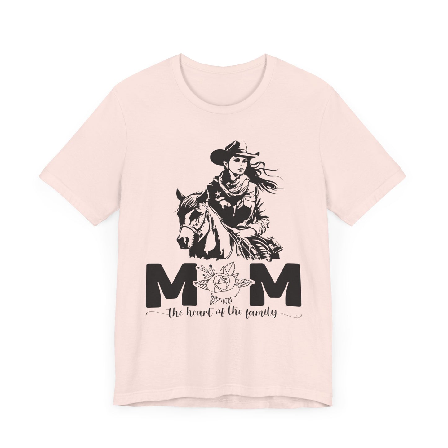 Mom Heart of The Family! Mothers Day T-shirt BELLA CANVAS Short Sleeve Tee