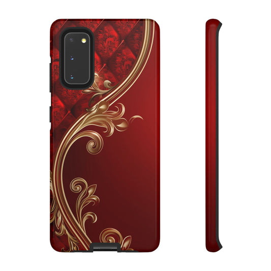 Luxury Red Christmas Phone Case – Festive Holiday Colors Design, Elegant Protective Cover