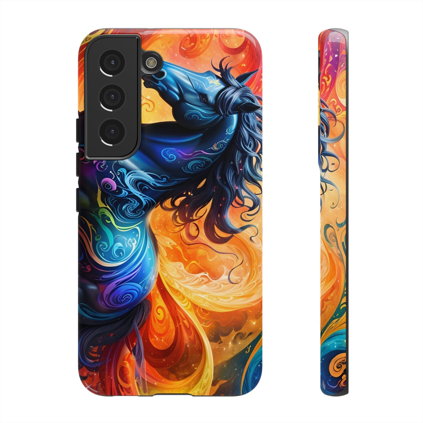 Samsung Galaxy Rainbow Horse Tough phone Cases