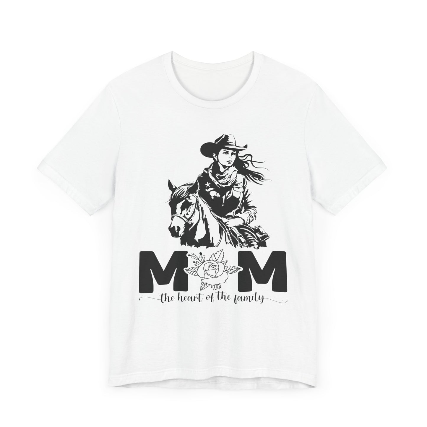 Mom Heart of The Family! Mothers Day T-shirt BELLA CANVAS Short Sleeve Tee