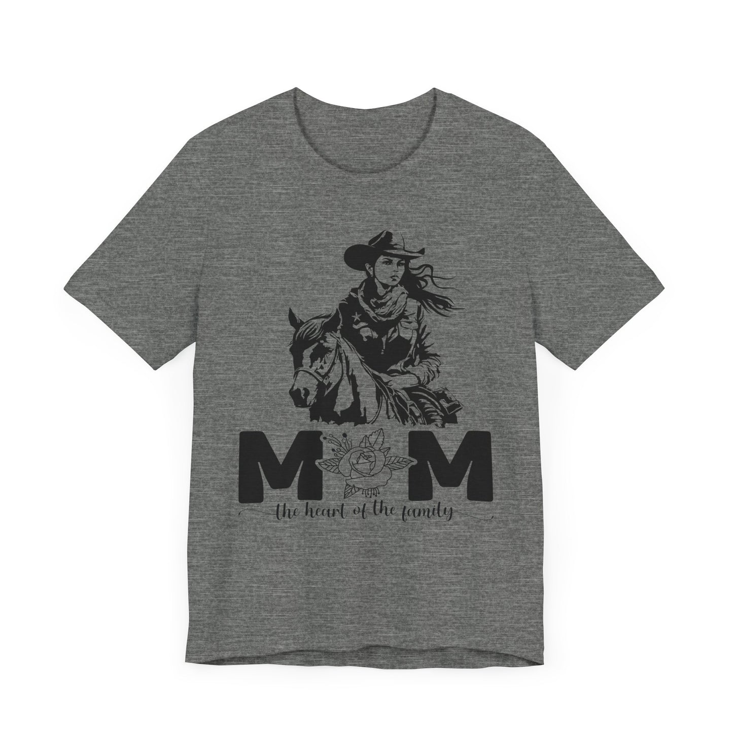 Mom Heart of The Family! Mothers Day T-shirt BELLA CANVAS Short Sleeve Tee