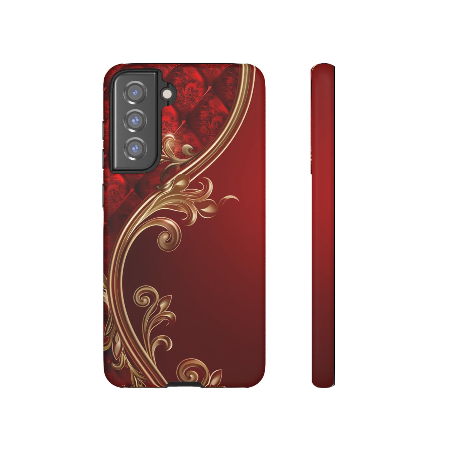 Luxury Red Christmas Phone Case – Festive Holiday Colors Design, Elegant Protective Cover