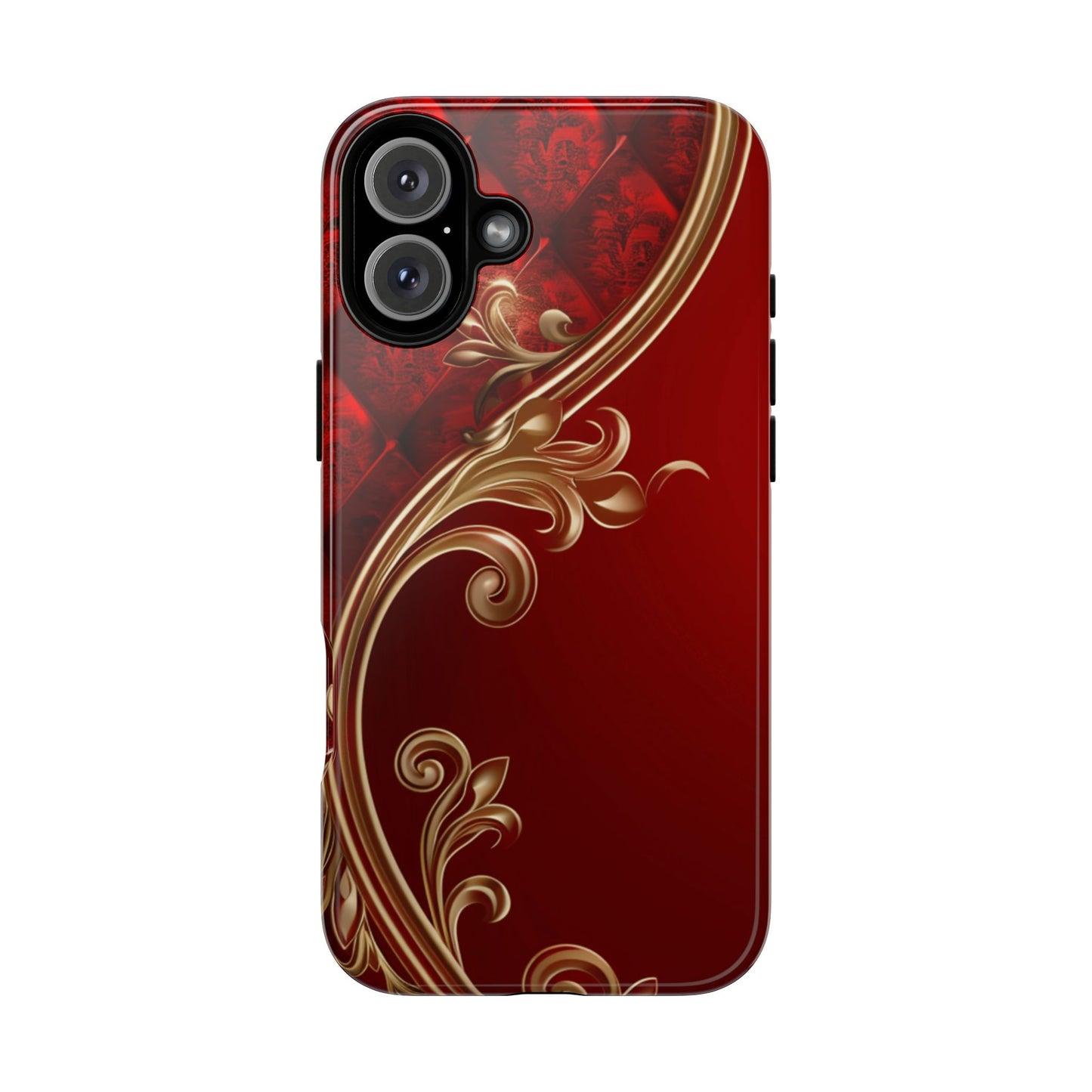 Luxury Red Christmas Phone Case – Festive Holiday Colors Design, Elegant Protective Cover