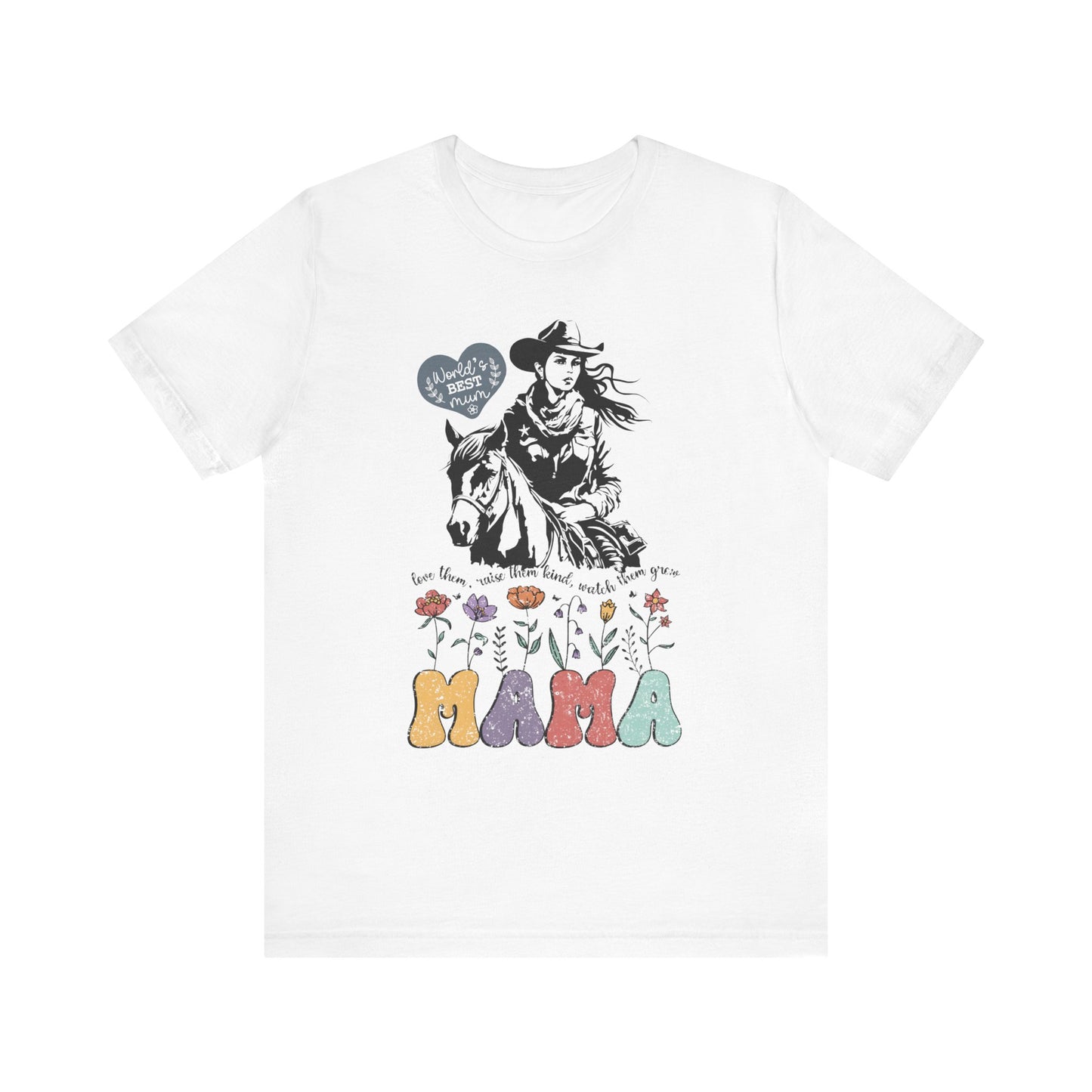 Mama Love Them Watch Them Grow! Mothers Day T-shirt BELLA CANVAS Short Sleeve Tee