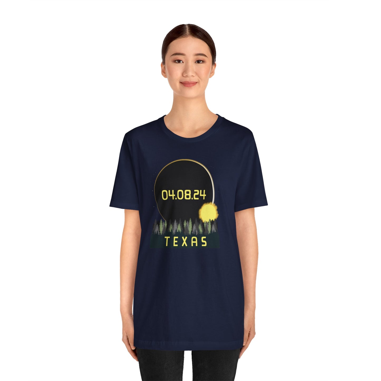 Texas 2024 Solar Eclipse Commemorative Unisex T-Shirt