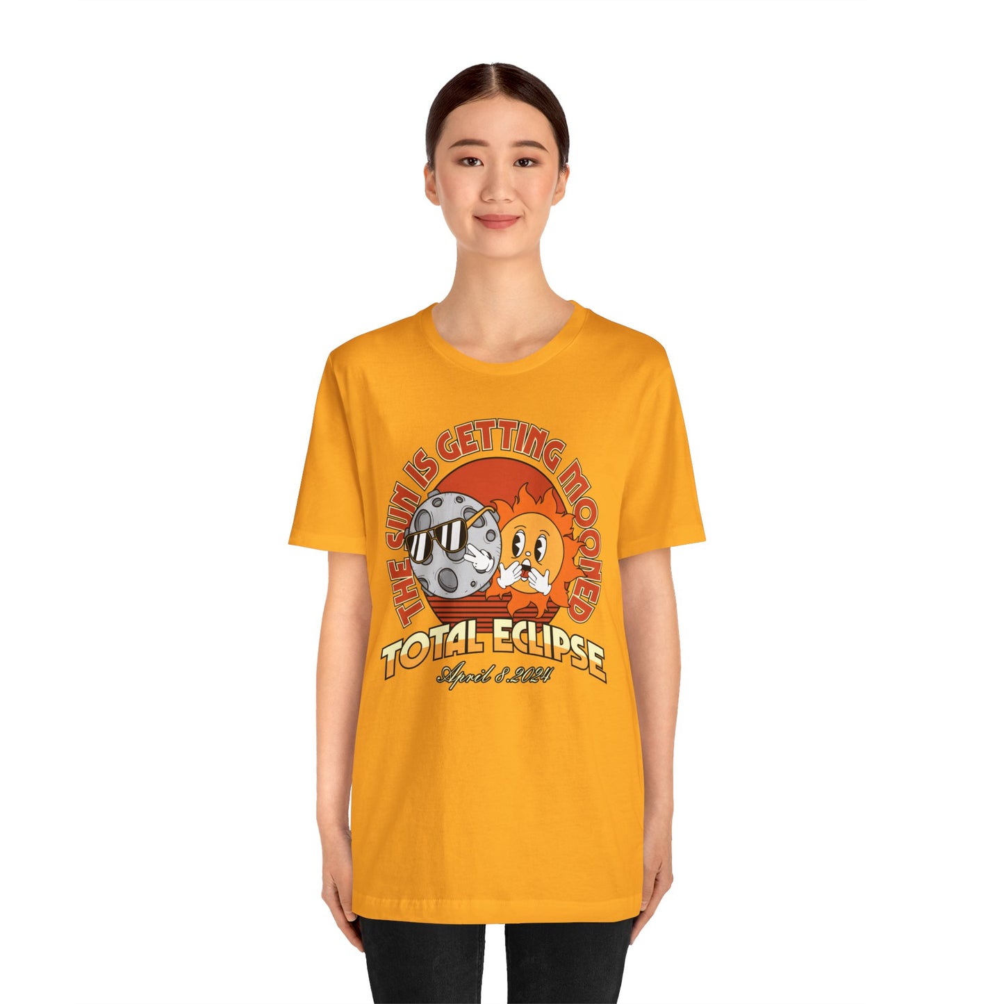 The Sun Is Getting Mooned Total Eclipse Commemorative Unisex T-Shirt