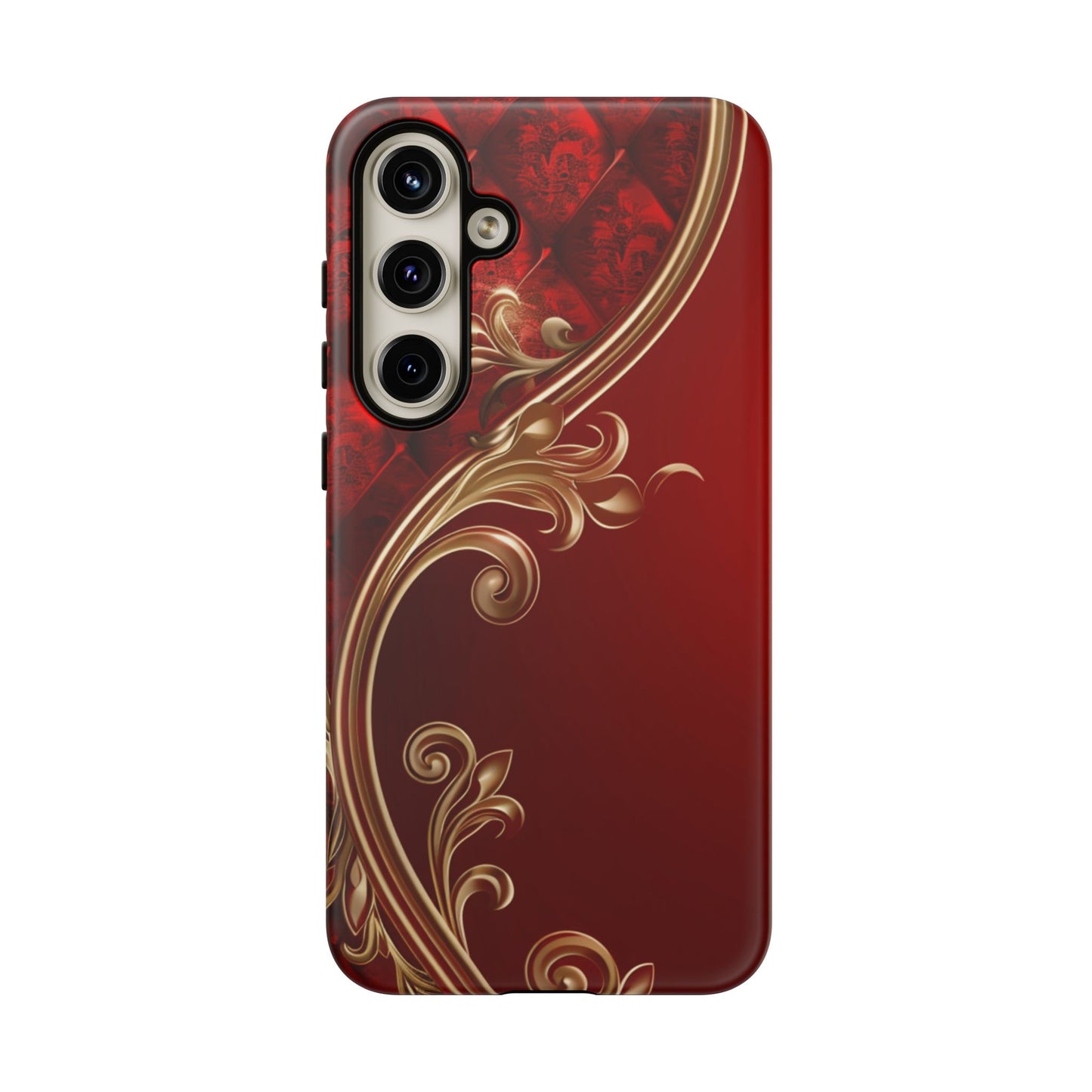 Luxury Red Christmas Phone Case – Festive Holiday Colors Design, Elegant Protective Cover