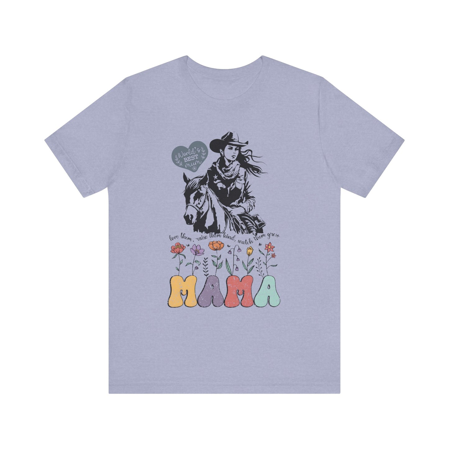 Mama Love Them Watch Them Grow! Mothers Day T-shirt BELLA CANVAS Short Sleeve Tee