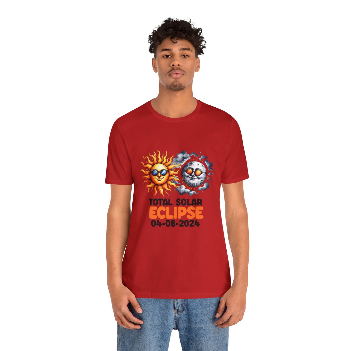 Total Solar Eclipse 04-08-2024 Sun Moon Commemorative Unisex T-Shirt