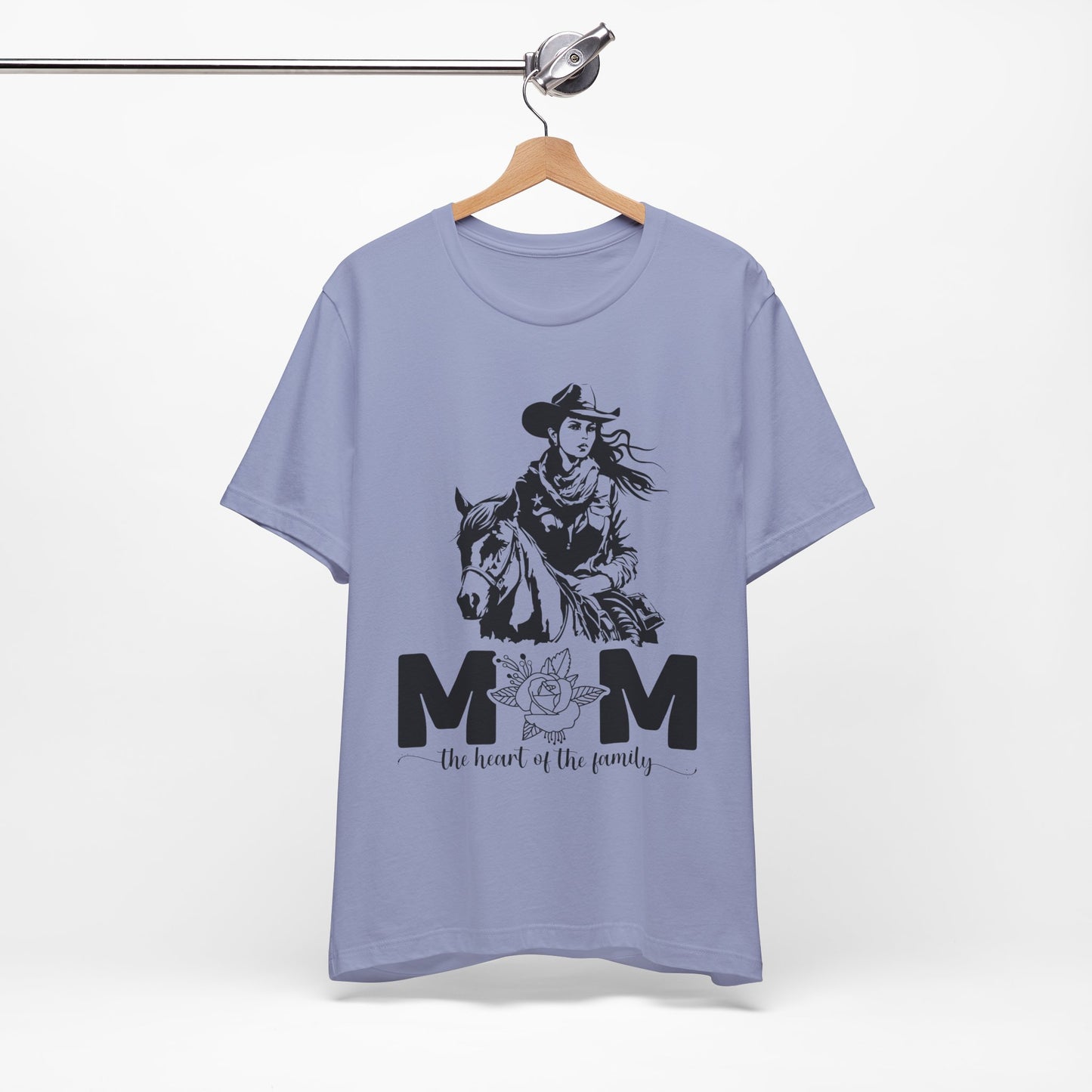 Mom Heart of The Family! Mothers Day T-shirt BELLA CANVAS Short Sleeve Tee