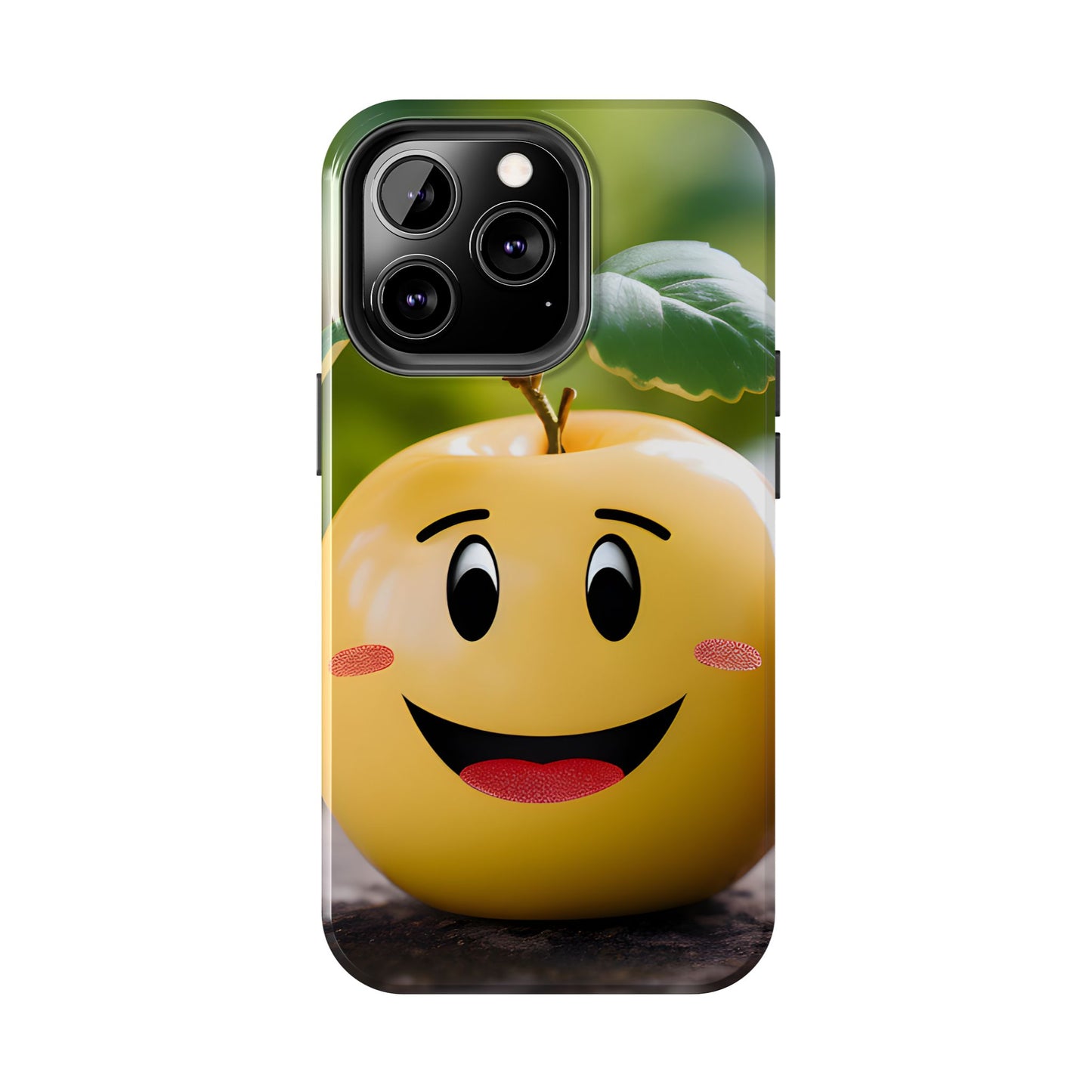 Happy Apple Tough iPhone Case