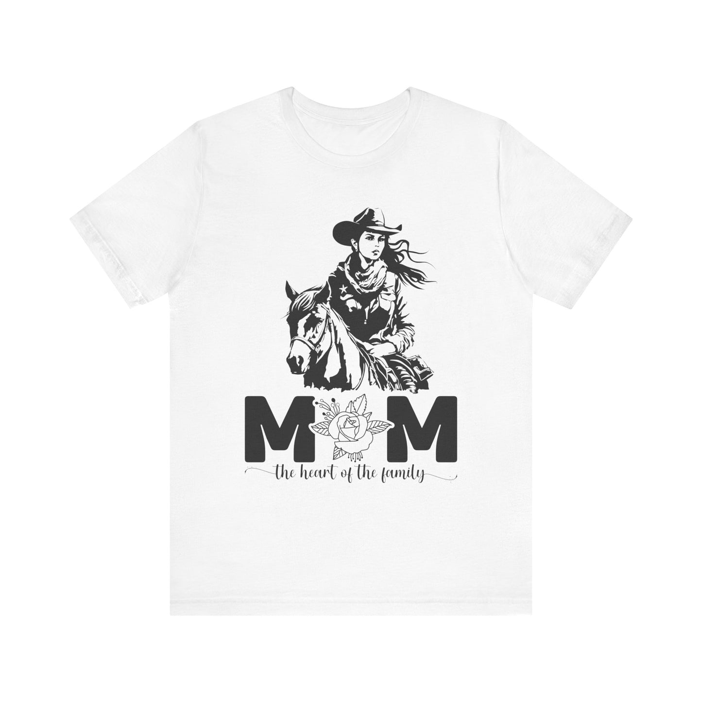 Mom Heart of The Family! Mothers Day T-shirt BELLA CANVAS Short Sleeve Tee