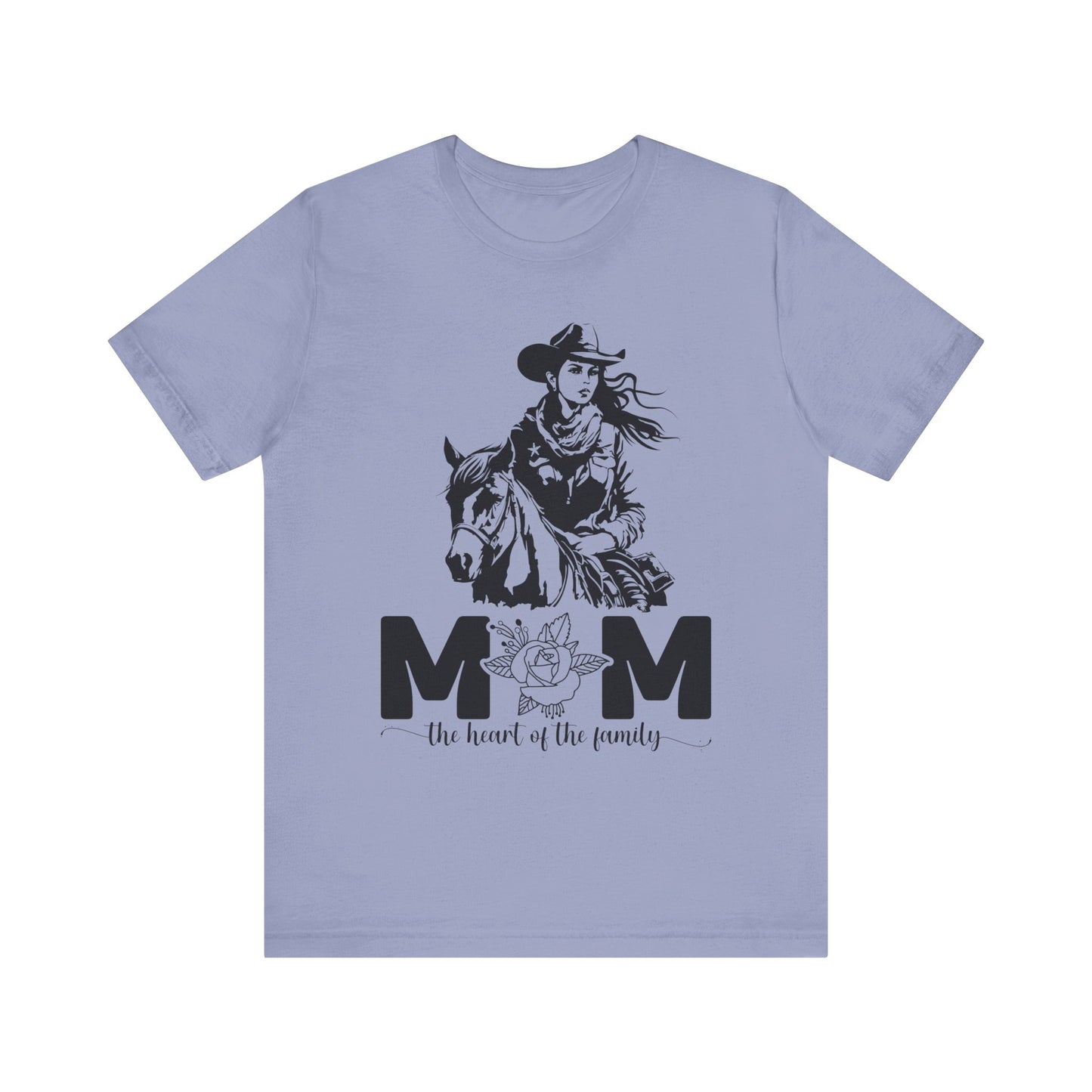 Mom Heart of The Family! Mothers Day T-shirt BELLA CANVAS Short Sleeve Tee