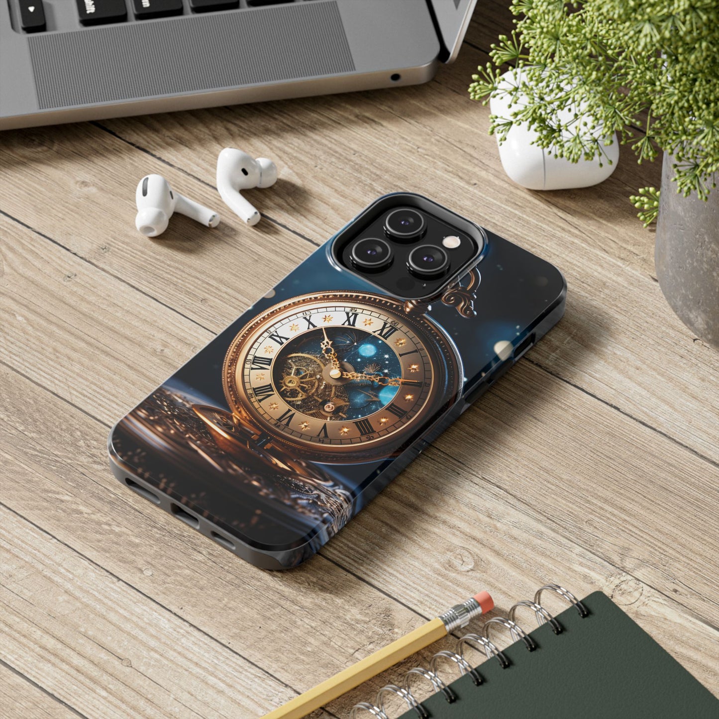 Antique Moon Clock Tough iPhone Cases