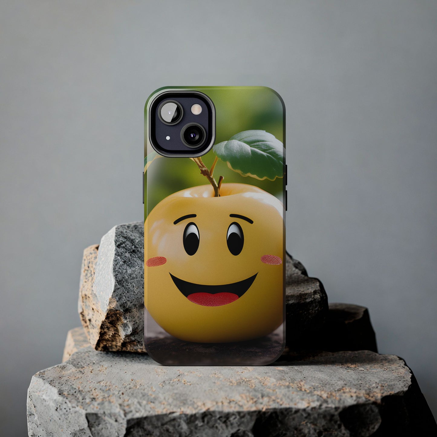 Happy Apple Tough iPhone Case