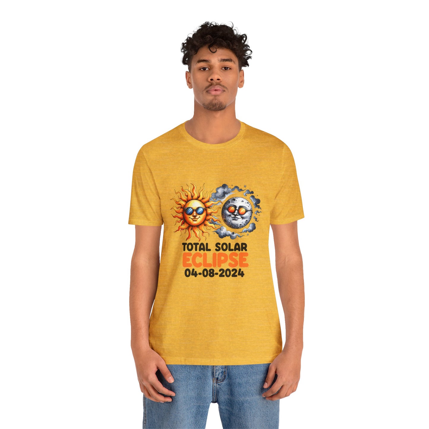 Total Solar Eclipse 04-08-2024 Sun Moon Commemorative Unisex T-Shirt