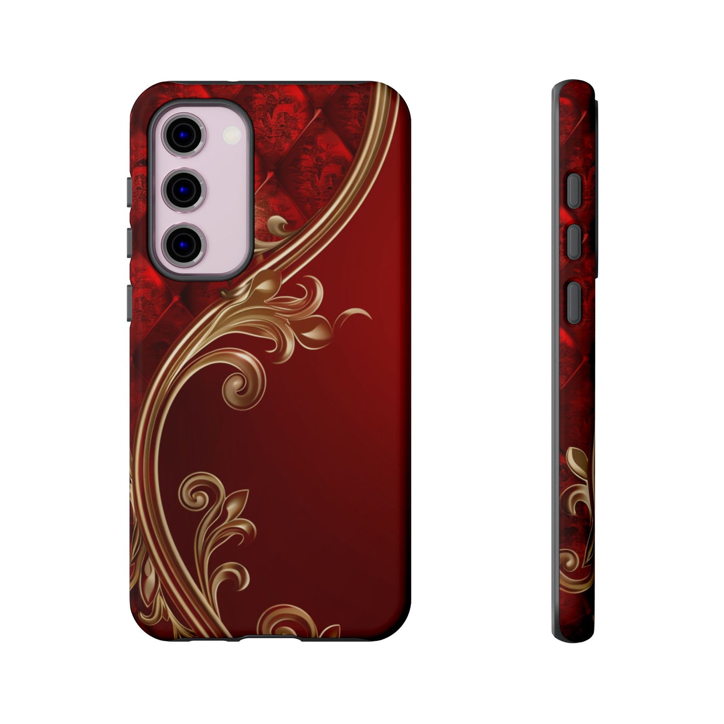 Luxury Red Christmas Phone Case – Festive Holiday Colors Design, Elegant Protective Cover