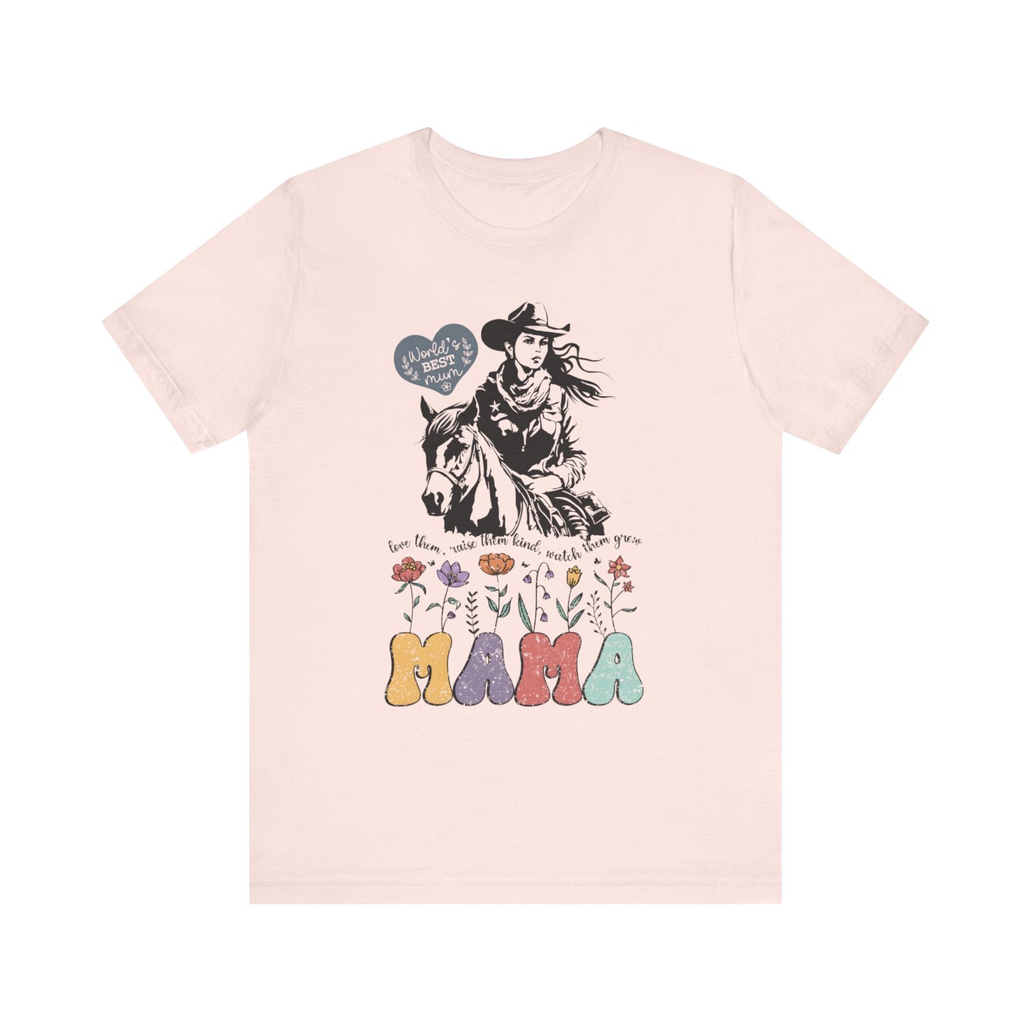 Mama Love Them Watch Them Grow! Mothers Day T-shirt BELLA CANVAS Short Sleeve Tee