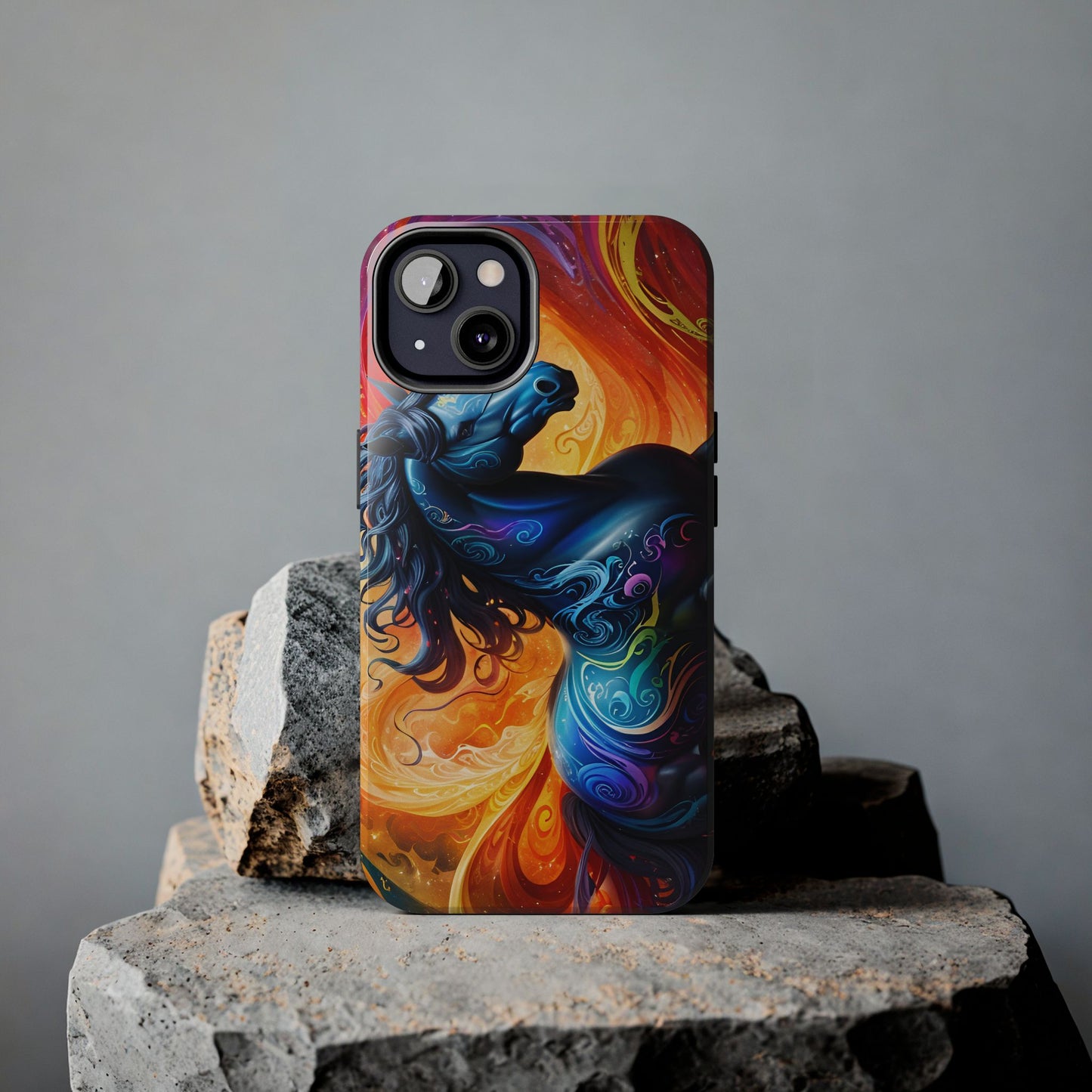 RainBow Horse Tough iPhone Case