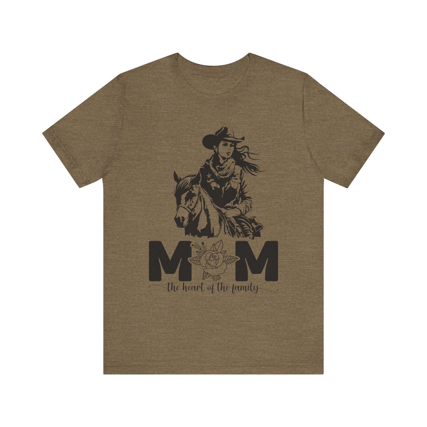 Mom Heart of The Family! Mothers Day T-shirt BELLA CANVAS Short Sleeve Tee