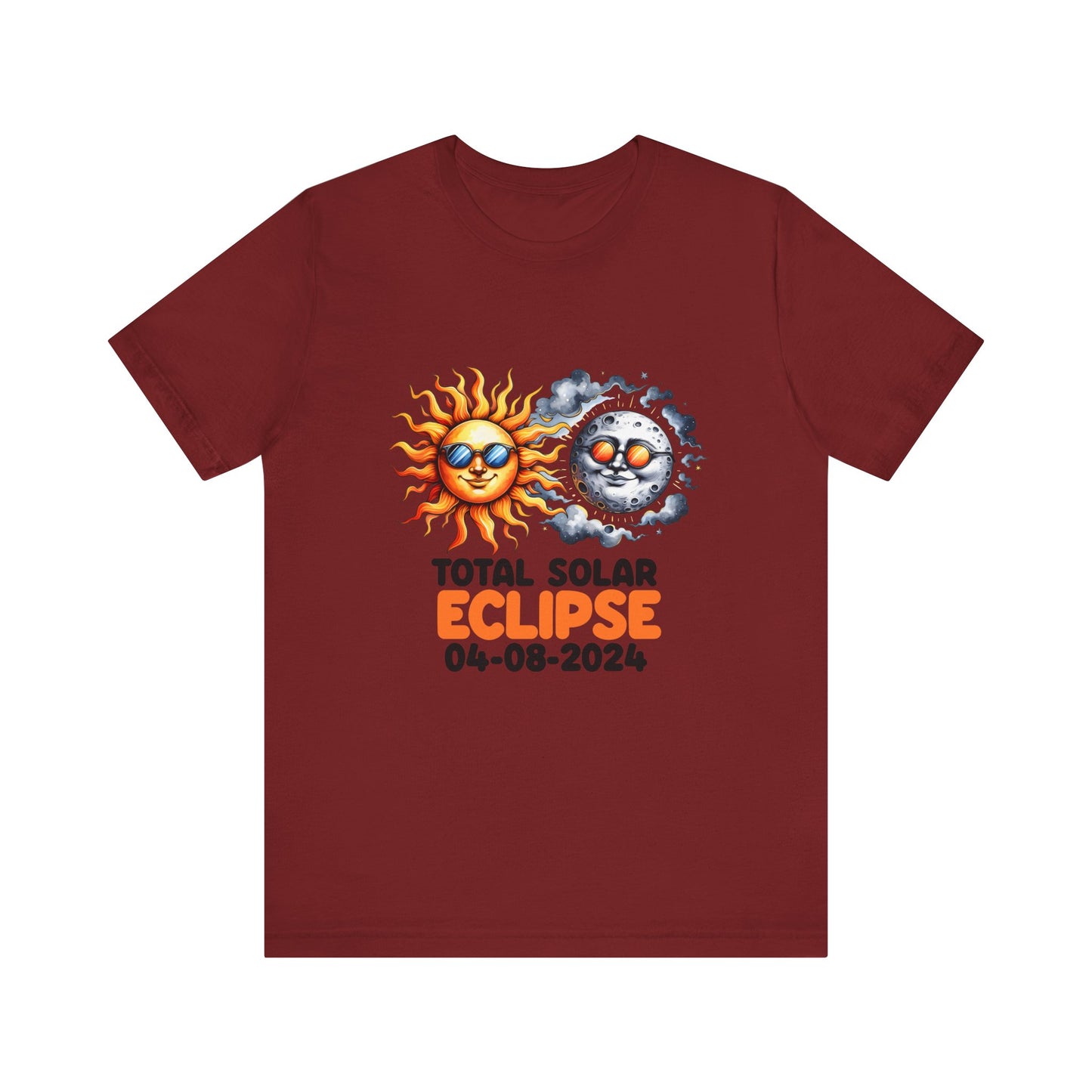 Total Solar Eclipse 04-08-2024 Sun Moon Commemorative Unisex T-Shirt