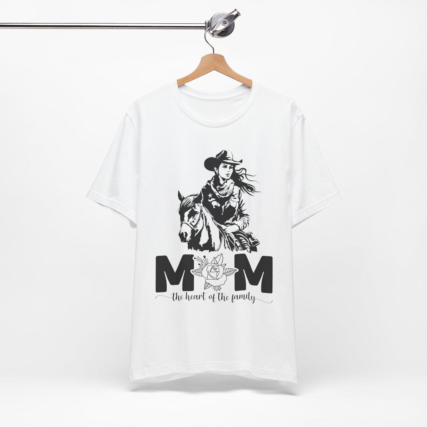 Mom Heart of The Family! Mothers Day T-shirt BELLA CANVAS Short Sleeve Tee