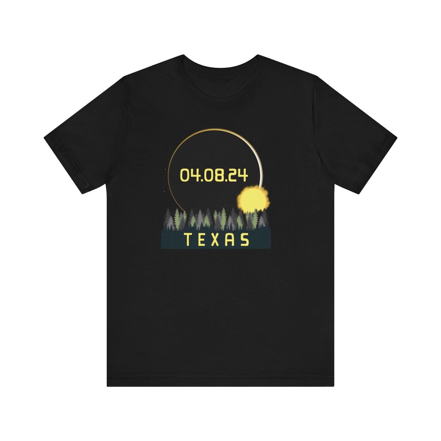 Texas 2024 Solar Eclipse Commemorative Unisex T-Shirt