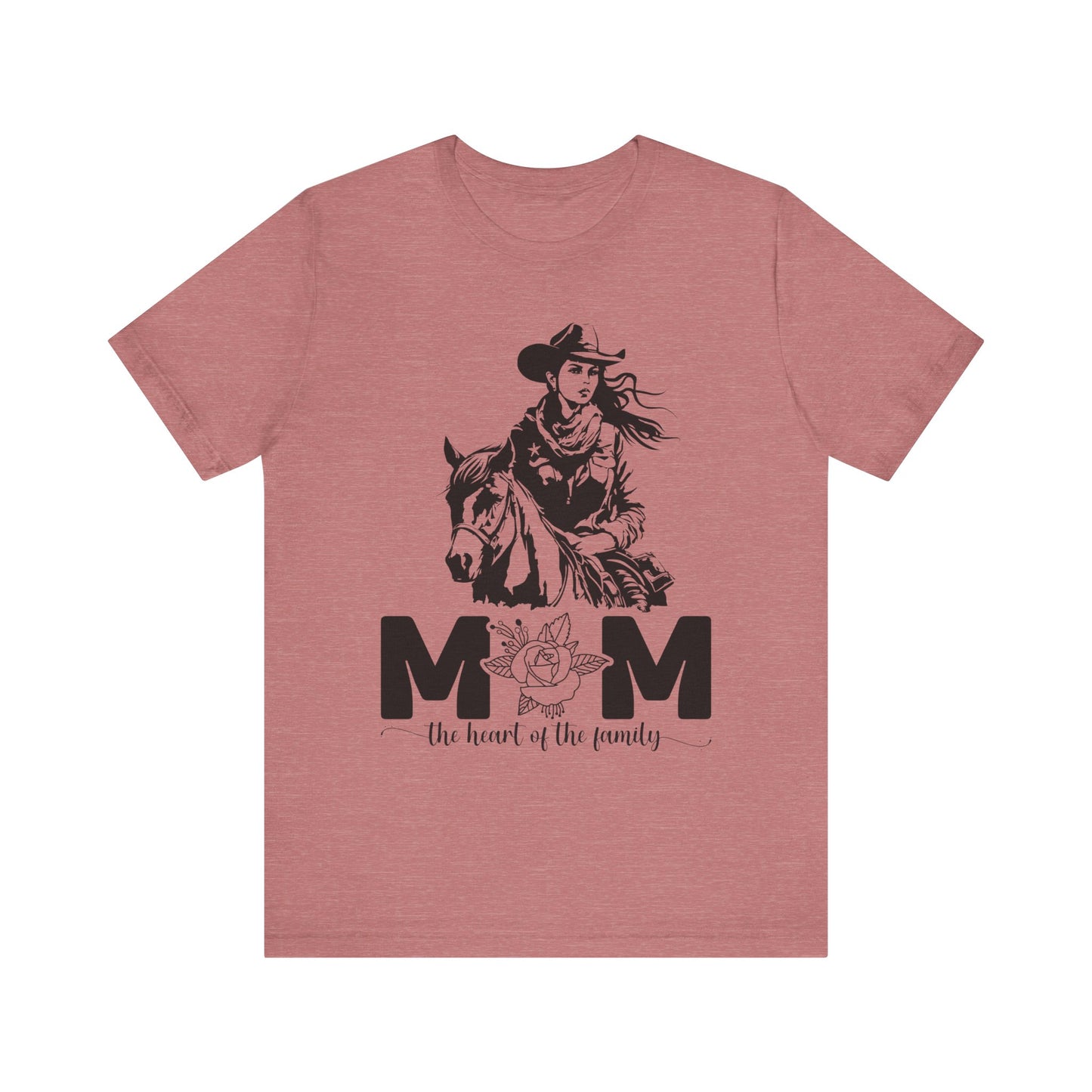 Mom Heart of The Family! Mothers Day T-shirt BELLA CANVAS Short Sleeve Tee