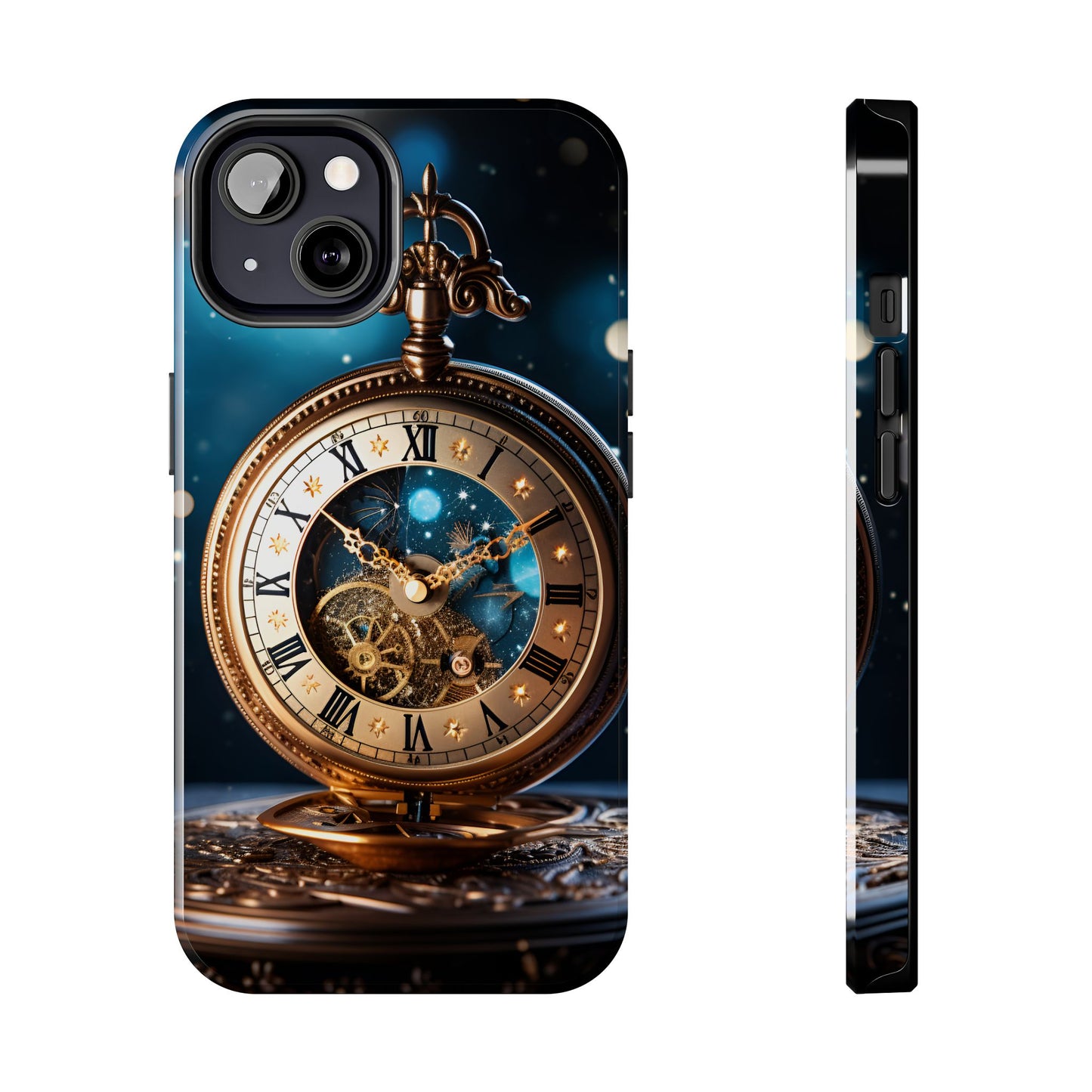 Antique Moon Clock Tough iPhone Cases