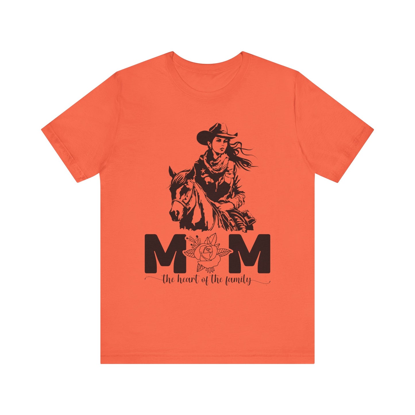 Mom Heart of The Family! Mothers Day T-shirt BELLA CANVAS Short Sleeve Tee