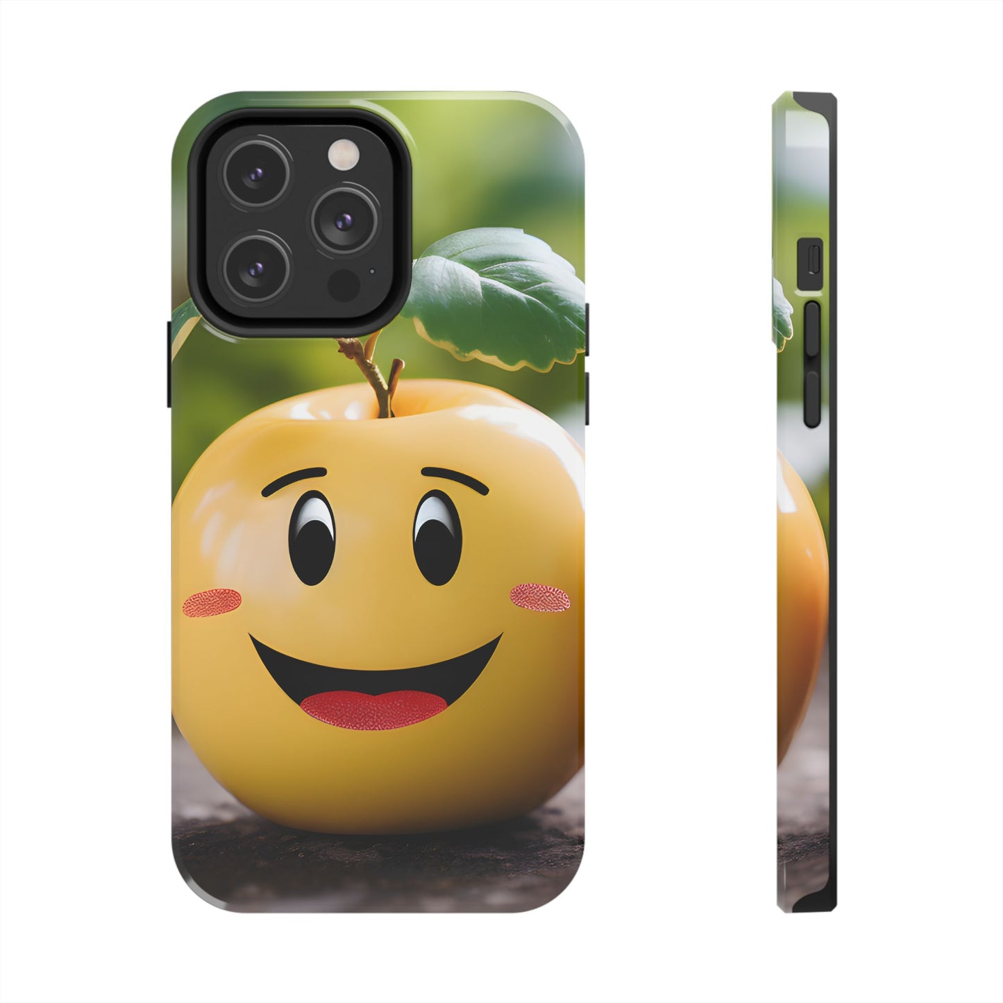 Happy Apple Tough iPhone Case